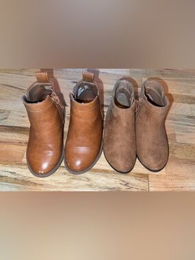 Cat & Jack & Wonder Nation Toddlers' Brown Ankle Boot Duo
